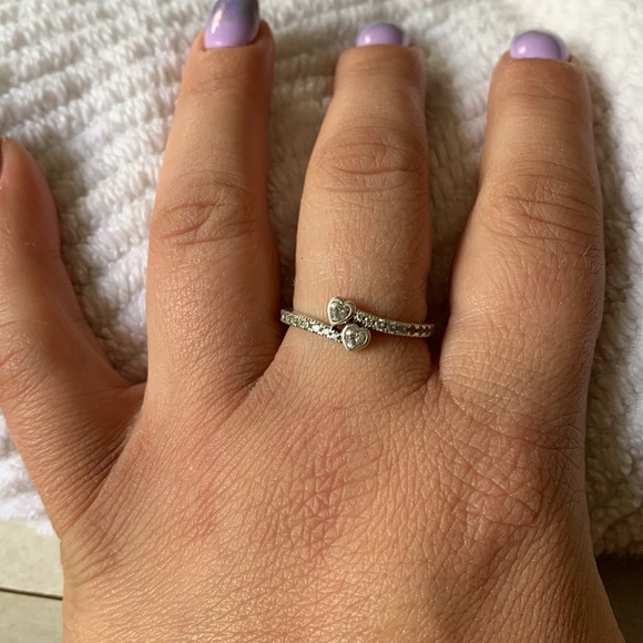 Pandora double heart ring - Picture 2 of 2